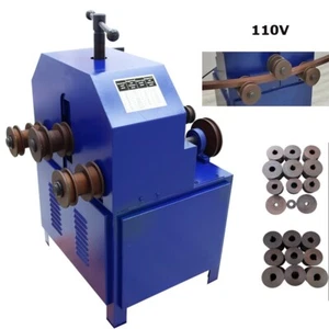 New 9Round/Square Dies Electric Tube Pipe Bender Roller Bending Machine 110V 2HP - Picture 1 of 21