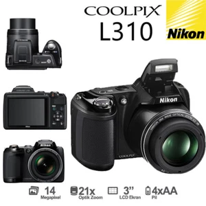 Nikon COOLPIX L310 14.0MP 21x Optical Zoom Digital Camera - Black - Picture 1 of 8