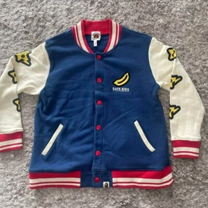 BAPE KIDS A Bathing Ape Stadium Jacket Varsity Jacket BABY MILO Size 140cm 9T - Picture 1 of 9