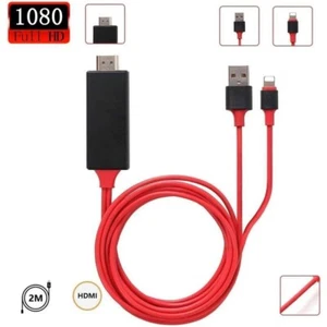 CAVO MHL FULL HD 1080P HDMI HDTV TV IPAD IPHONE 5 5S 6 6S 7 8 X - Foto 1 di 2