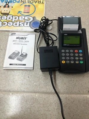 Lipman Nurit 3020 POS EDC Terminal Máquina de Tarjetas de Crédito Lector Impresora de Recibos Foto 1 de 3