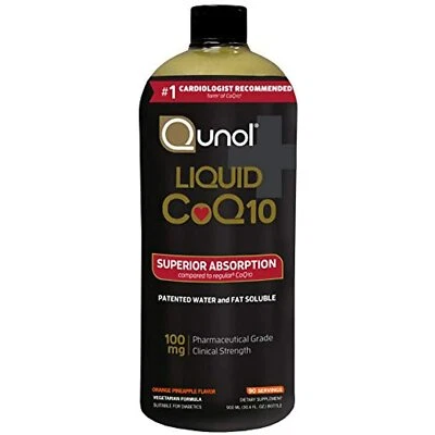 Qunol Líquido CoQ10 100mg, Absorción Superior Suplemento Natural Forma de Foto 1 de 4