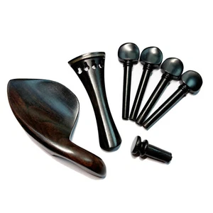 1/32 Violín Ébano Montaje Cordal Clavijas Mentón Pin Mini Violín Bebé Violín - Imagen 1 de 4