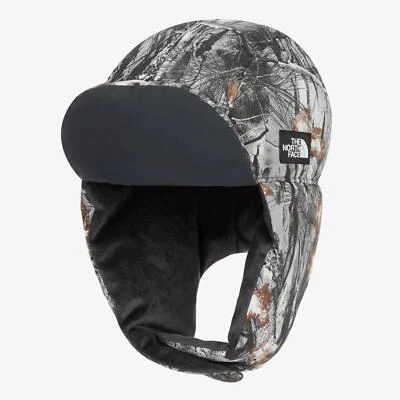 Genuine The North Face NUPTSE DOWN EARMUFF CAP BLACK_CAMOUFLAGE - Image 1 of 4