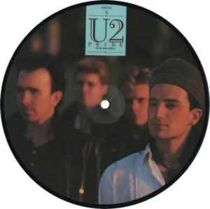 NM/NM! U2 Pride In The Name Of Love 7" Picture Disc VINYL 45 LTD EDITION - Picture 1 of 2