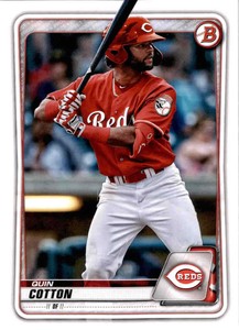 2020 Bowman BD104 Quin Cotton Cincinnati Reds Card