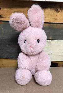 Spark Create Imagine Pink Bunny Rabbit Peluche Orejas Arrugadas Sonajero 12” Juguete para Bebé - Imagen 1 de 3