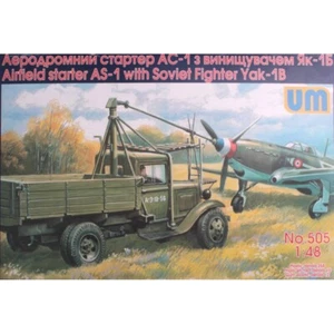 UNIMODELS UM 505 Models Bausatz 1:48 Flugplatzstarter AS-1 mit Sowjetjäger Yak1B - Bild 1 von 24