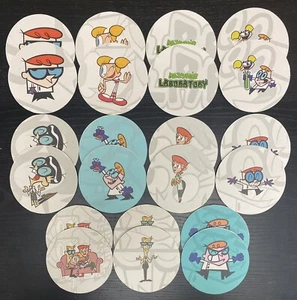 Lote De 22 Posavasos Dexter’s Laboratorio Dibujos Animados 4’’ Redondos Cartón Idea De Regalo - Imagen 1 de 1
