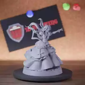 Vampire Duchess Miniature Female Aristocrat Mini DnD 5e TTRPG Pathfinder - Picture 1 of 8