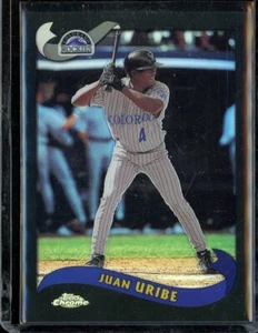 2002 Topps Chrome Black Refractors #479 Juan Uribe 36/50 - Picture 1 of 1