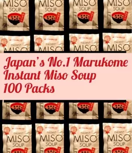 Instant Miso Soup 100 Packs. Marukome -Japan No.1. Easy To Make An Instant Soup. - Picture 1 of 7