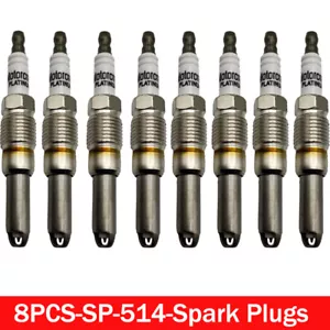 8X For Ford 4.6L PZH1F Platinum Spark Plugs SP-514 NEW - Picture 1 of 5