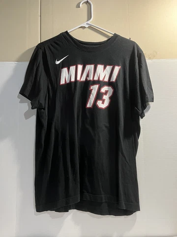 Miami Heat Adebayo Men’s XL Extra Large Nike Shirsey The Nike T Shirt Black Cover