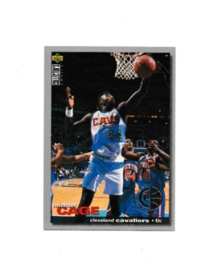 1995-96 Collector's Choice PLAYERS CLUB # 75 Michael Cage CLEVELAND CAVALIERS - Image 1 of 3