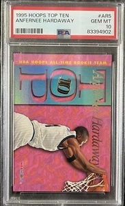 1995-96 NBA Hoops Top 10 #AR5 Anfernee Hardaway PSA 10 GEM MINT Pop Only 16 - Picture 1 of 2