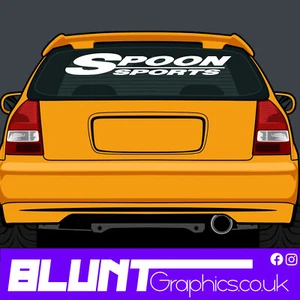 Spoon Sport 800 mm Aufkleber Abziehbild JDM Drift VINYL HERGESTELLT IN UK JAPAN HONDA EK EG EP3 - Bild 1 von 3