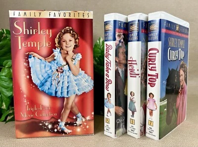 Shirley Temple Triple Pack: Heidi, Curly Top, Baby Take a Bow - Clamshell, VHS - Image 1 of 4