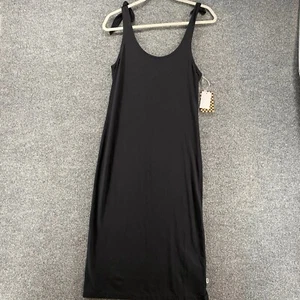 VANS Dress Womens XS Tank Black Shift Scoop Neck Sleeveless Lagenlook Casual - Picture 1 of 12