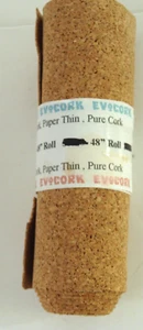 EV Cork Roll Sheets 2mm Thick 4X48" Rolled - Picture 1 of 5
