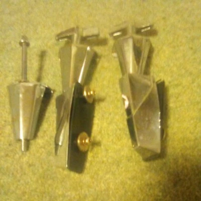 Bass Drum Brackets And Mounts. Fittings From Ludwig 22" Bass Drum. Wing nuts x 3 - Image 1 of 4