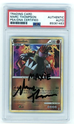 PSA Signed Marc Thompson Groudon Call of Legends 6/95 Reverse Holo - Image 1 of 2