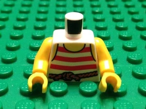 NEU / LEGO Pirat Minifigur Oberkörper / weißes Shirt / Arme & Hand / 6097241 - Bild 1 von 4