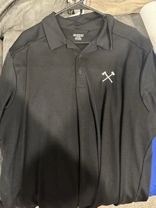 ZWEI AXT & SCHLITTEN ALLAMERICAN ROUGHNECT OGIO MARKE POLOS 2XL SCHWARZ UND GRAU - Bild 1 von 2