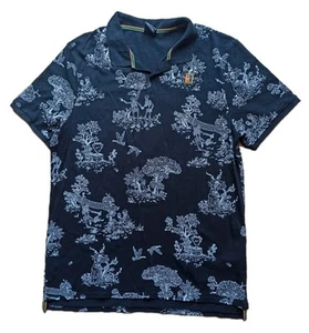 Nike Court Polo Shirt Heritage Skeleton All Over Print Tennis Paris Agassi L - Picture 1 of 3
