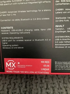 MX 8.2 TKL Wireless. CHERRY XTRFY. NEW MX 2A. German Layout. - Picture 1 of 9