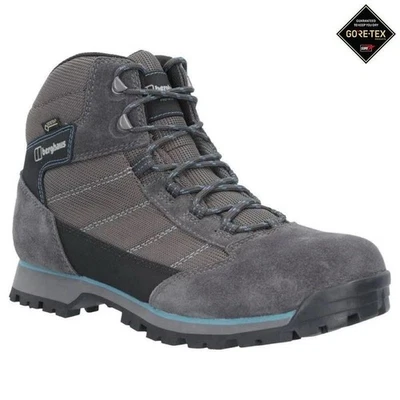 Berghaus Baltra Trek GTX Tech Damen-Wanderschuhe (dunkelgrau/türkis) UK-Größe 5/6