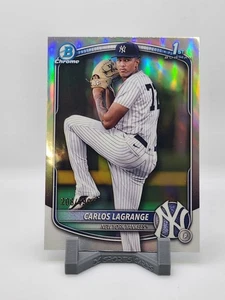 2025 Bowman Chrome 1st Prospect Silver Carlos Lagrange /499 Refractor - Bild 1 von 2