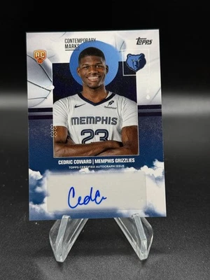 2025-26 Topps NBA Cedric Coward Contemporary Marks Auto Rookie CM-CC Basketball - Image 1 of 2