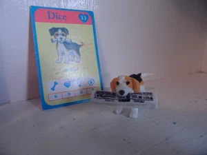 Vintage Puppy In My Pocket mit Karte MEG INC 1994 Nummer 33 Würfel Beagle Hund - Bild 1 von 3