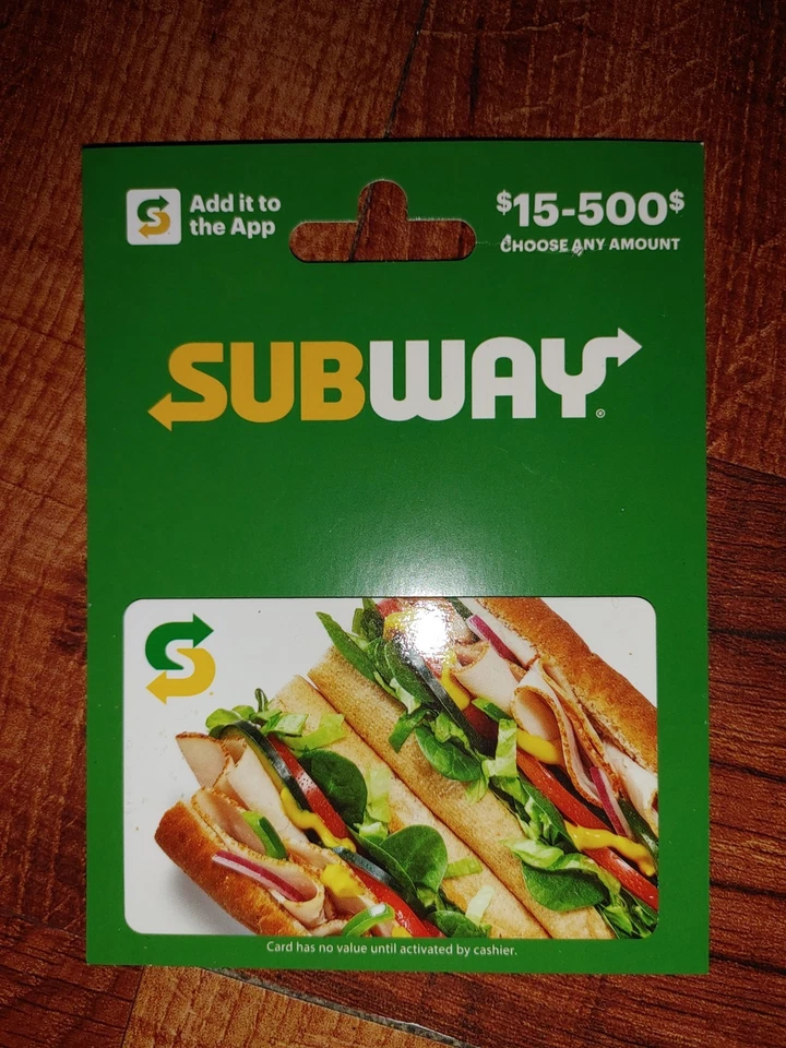 $20.00 Subway Gift Card - Image 1 of 1