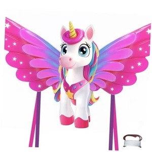 Giant 48.4'' Unicorn Kites Easy to Fly for Kids Adults with 328.1 FT String, - Picture 1 of 7