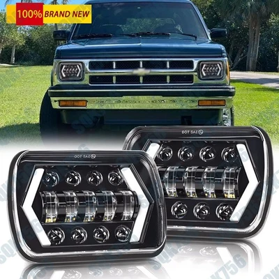 130W 7x6" Led Projector Headlight 4D for Chevy C1500 C2500 C3500 Suburban Pickup — 第 1/4 张图片
