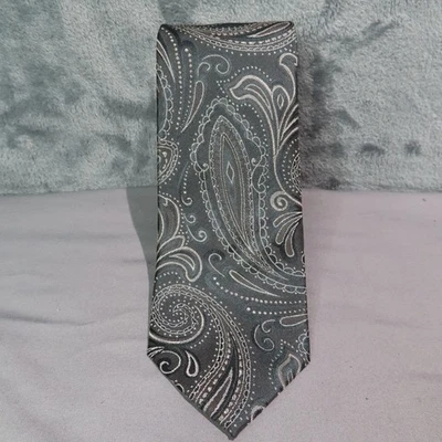 Geoffrey Beene Tie Mens Classic Paisley Necktie Silk Blend Dress Formal Business - Image 1 of 4