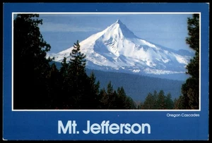 Vintage Mt. Jefferson Oregon Cascades Scenic Postcard by André Prints - Picture 1 of 2