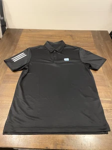 Neu mit Etikett Adidas PPG Paint Herren Golf Polo schwarz Medium Freizeit Knopf Kurzarm - Bild 1 von 6