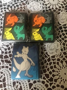 3 Packs of 65x Card Sleeves for Pokemon - Evolving Skies Eevee ETB +Mewtwo - Picture 1 of 2