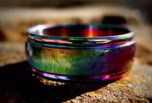 VIOLET FLAME ENERGY FREQUENCY RING Moonstar7spirits Exclusive - Picture 1 of 2