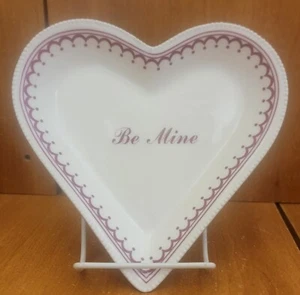 Godinger & Co. BE MINE Heart shaped trinket dish, Porcelain, New with tags / NWT - Picture 1 of 8