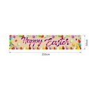 Polyester Easter Banner Eggs Porch Hanging Ornaments Party Props Hanging Flag