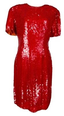 SEXY SEQUIN GOWN DRESS VTG HOLLYWOOD GLAM SIREN VAMPIRE WHIMSIGOTH GOTH VAMP - Image 1 of 4