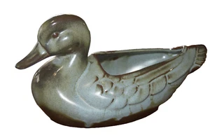 Frankoma Pottery Duck Planter Prairie Green - Picture 1 of 4