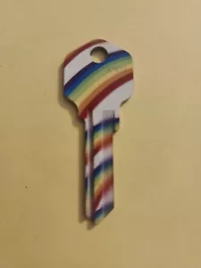 Rainbow house key blank Kwikset - Picture 1 of 1