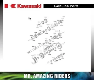 Kawasaki GENUINE OEM 2004-2020 Mule Shaft Output 14T 13107-1517 - Foto 1 di 1