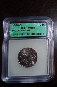 2000-P South Carolina Quarter ICG MS-67 - Picture 1 of 2