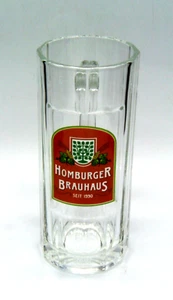 1 jarra de cerveza de vaso Homburger Brauhaus 0,3 l / usada Cervecería Pils Weizen Saar - Imagen 1 de 3